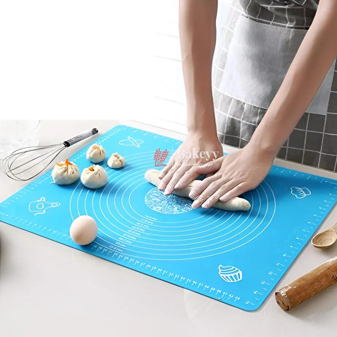 40x50 cm| Non-Stick Silicone Baking | Mat – Reusable Pastry Mat with Measurements for Dough Rolling & Kneading