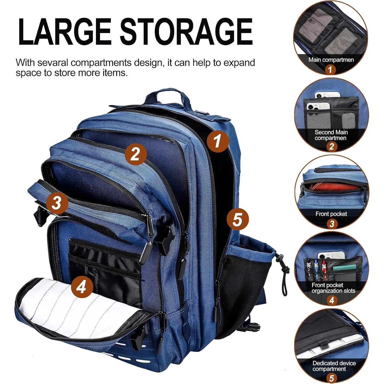 45L Tactical Molle Backpack For Everyday Travel