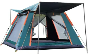 5 Person Family Camping Tent 4 Season Double Layers Anti-Windproof Tents Family Outdoor Camping Tent