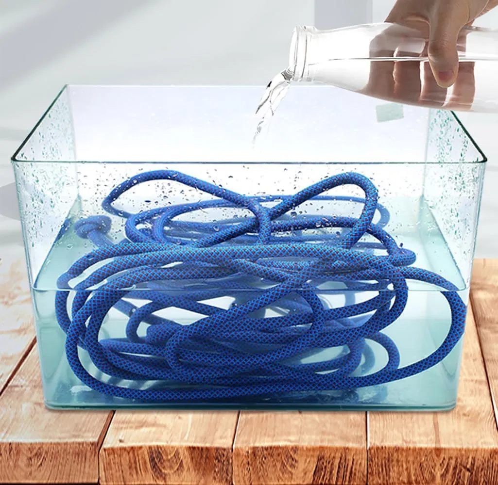 50feet 9mm Nylon Rope,Colored Clothesline Rope,Windproof Non-Slip Clothes Drying Rope for Indoor Outdoor Laundry Clothesline,Camping Travel & Home Use, Blue
