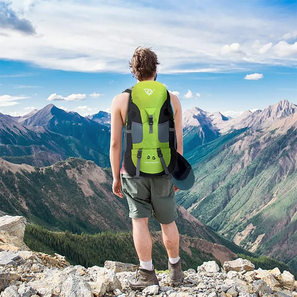 50L Hiking Backpack, Waterproof Lightweight Daypack for Outdoor Camping Travel