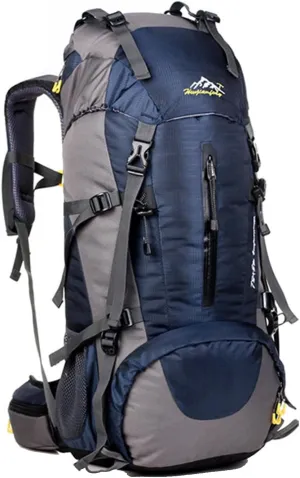 50L Hiking Backpack Waterproof Lightweight With Rain Cover,Outdoor Sport Daypack For Men Women Climbing Camping Touring
