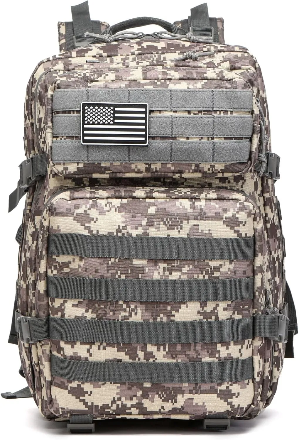 50L Sturdy Waterproof Fishing Hunting Bag Outdoor Military Tactical Sports Fitness Camping Hiking GYM Bag Backpacks (ACU)