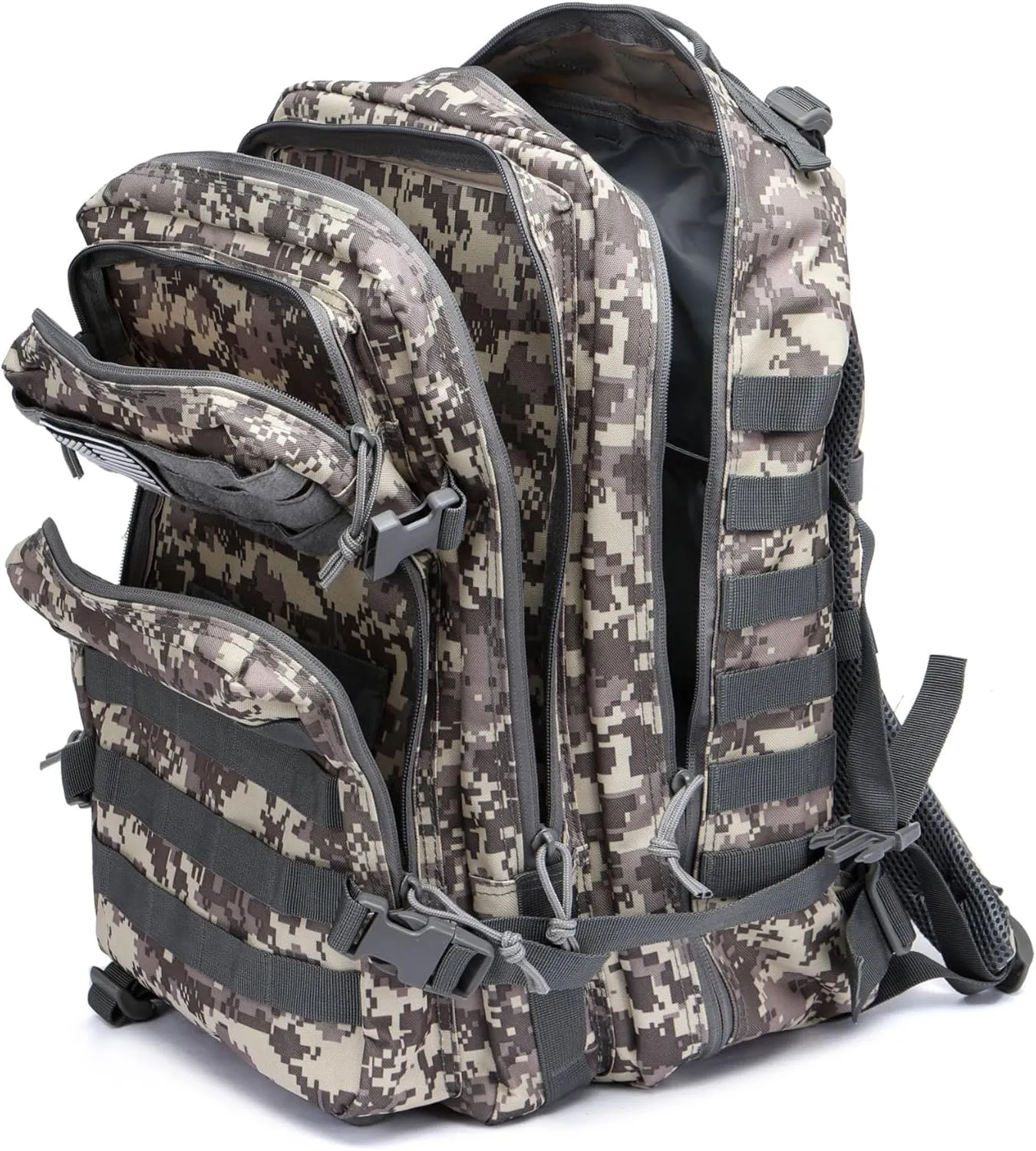 50L Sturdy Waterproof Fishing Hunting Bag Outdoor Military Tactical Sports Fitness Camping Hiking GYM Bag Backpacks (ACU)
