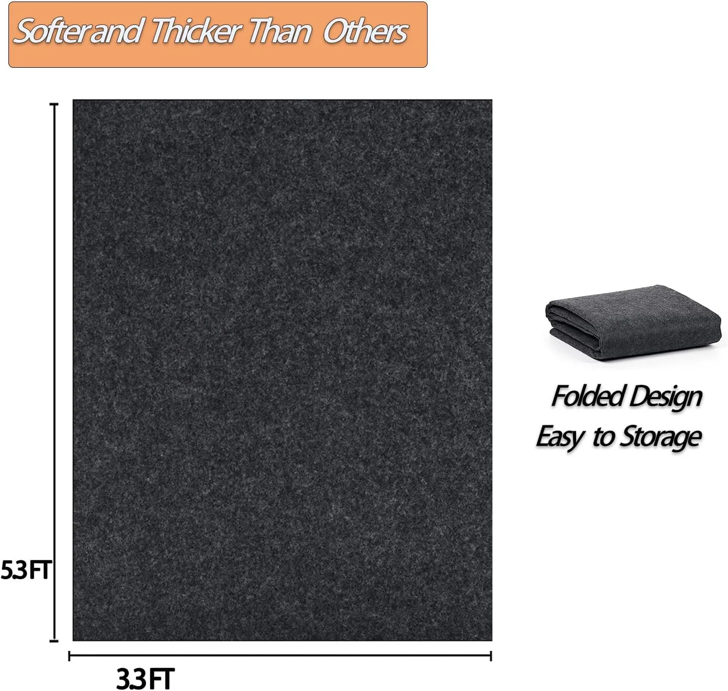 5.3 x 3.3 FT Outdoor Storage Shed Mat, Waterproof Storage Shed Flooring Mat, Anti-Slip Patio Furniture Floor Scratch Prevention Mat, Dustproof Outdoor Carport Mat…