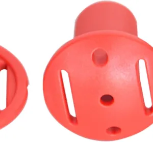 5x5x Trekking Tip Protectors for Mountain Climbing Walking Canes Accessories Red