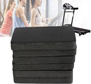 6 PCS Treadmill Mat Noise Reduction, Fitness Equipment Mat, Gym Matt for Home, Floor and Carpet Protection Mat Non-Slip Mat for Exercise Bike Cycleops Excersize Equipment