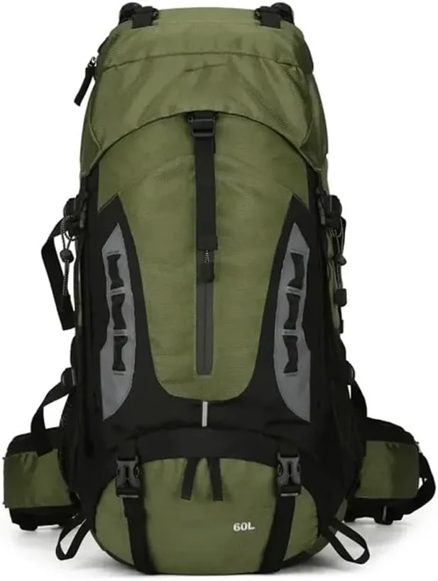 60L Camping Backpack Travel Bag Climbing Rucksack Hiking Storage Pack Outdoor Mountaineering Sports Shoulder Bags