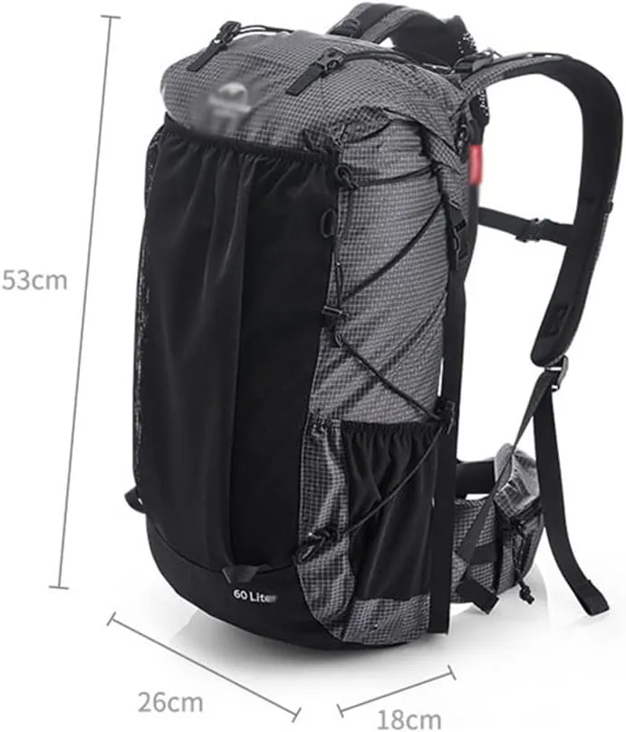 60L Hiking Backpack Sports Bag Large Capacity Bag Outdoor Camping Mountaineering