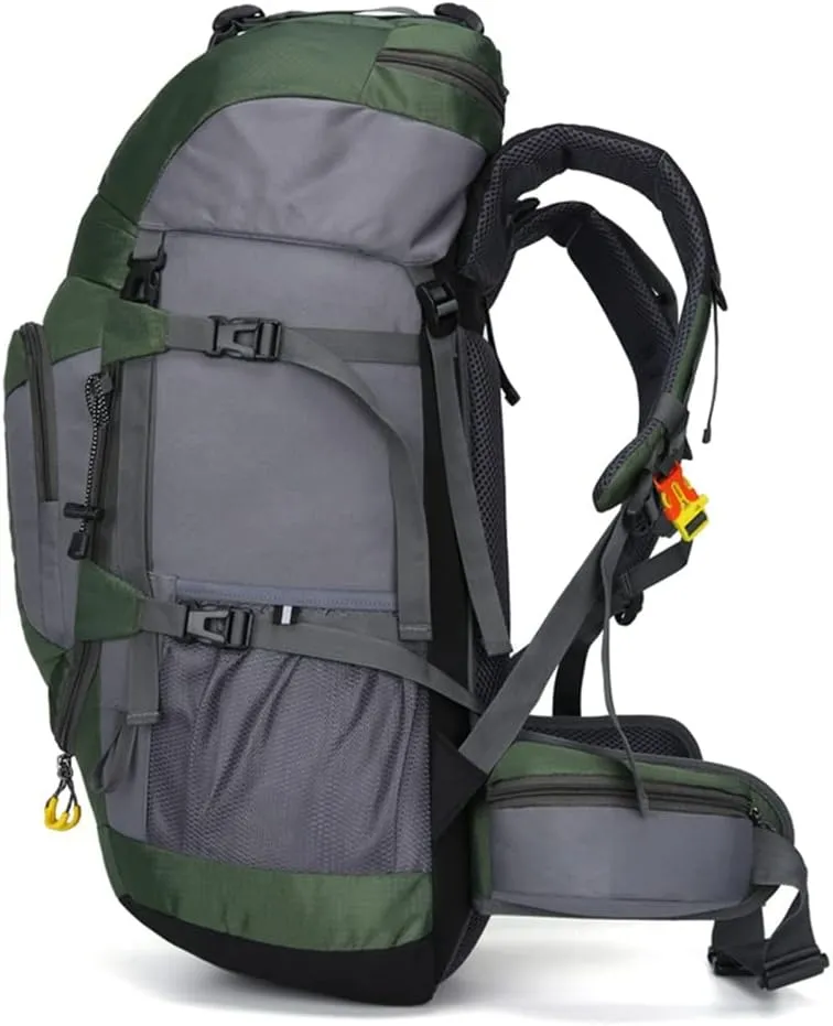 60L Outdoor Hiking Backpack Rucksack Travel Mountaineering Bag Hiking Camping Backpack(D)