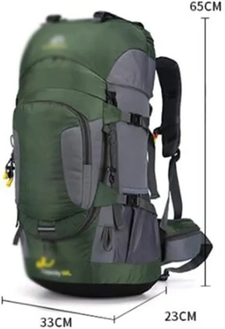 60L Outdoor Hiking Backpack Rucksack Travel Mountaineering Bag Hiking Camping Backpack(D)