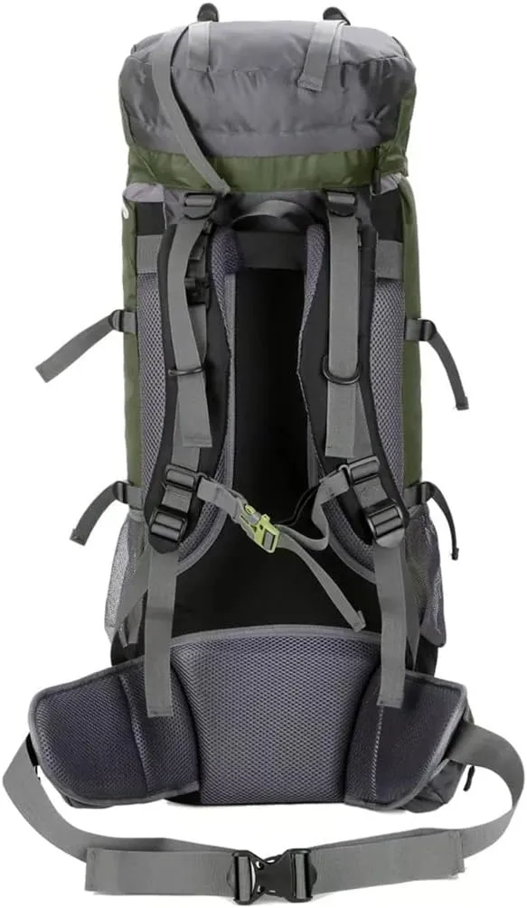 60L Outdoor Mountaineering Bag Hiking Backpack Sports Bag Mountaineering Rucksack(A)