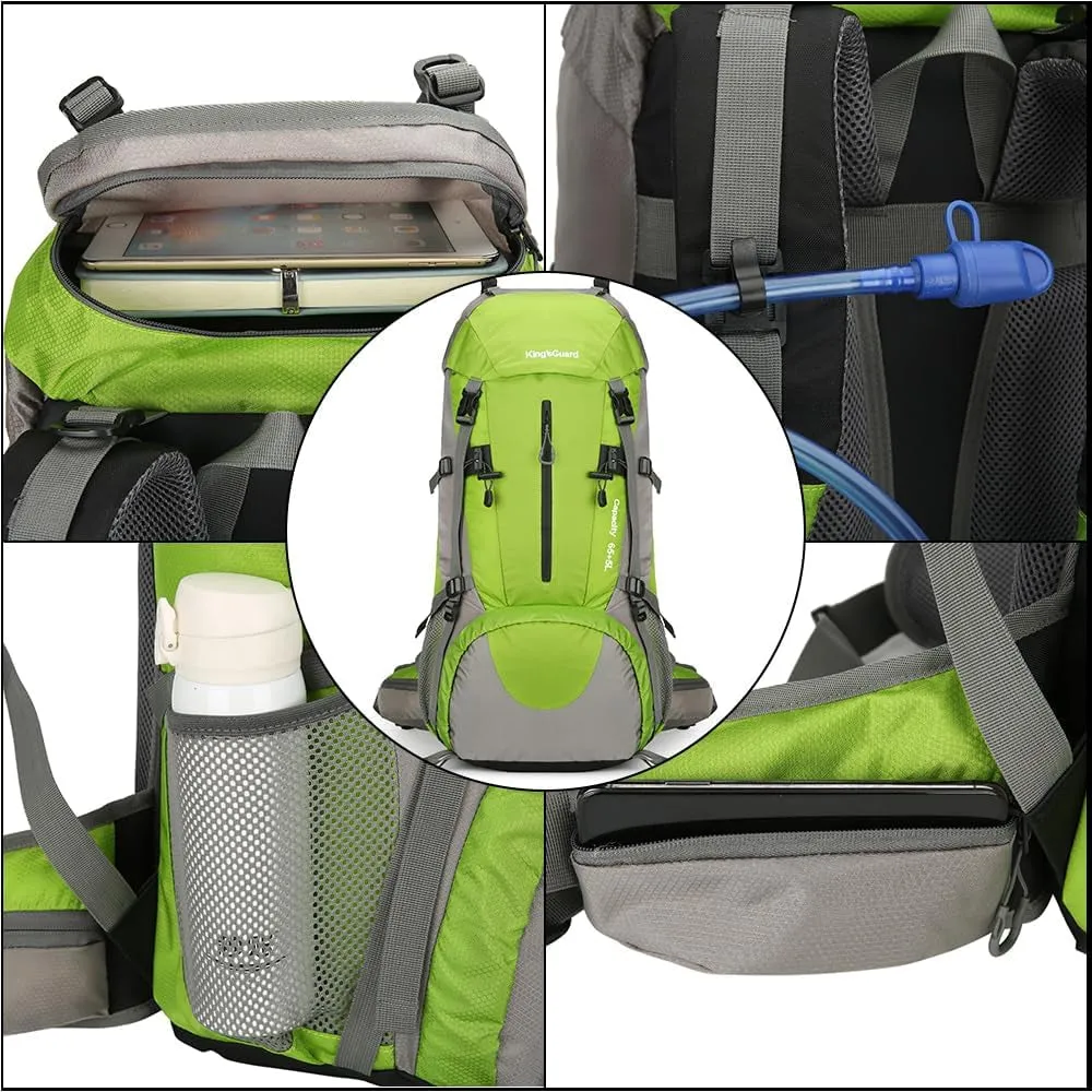 70L Hiking Backpack with Rain Cover Lightweight Travel Backpack Waterproof Camping Backpack