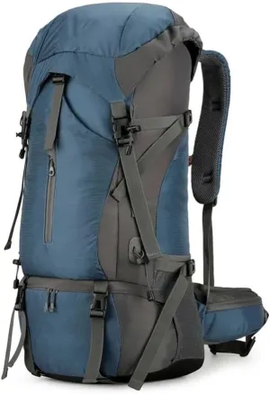70L Nylon Camping Backpack Travel Bag with Rain Cover Outdoor Hiking Daypack Mountaineering Backpack Shoulder Bags
