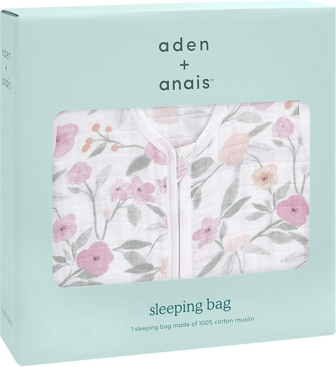aden   anais Baby Sleeping Bag, Wearable Swaddle Blanket for Girls & Boys, Newborn Sleep Sack, Breathable & Lightweight
