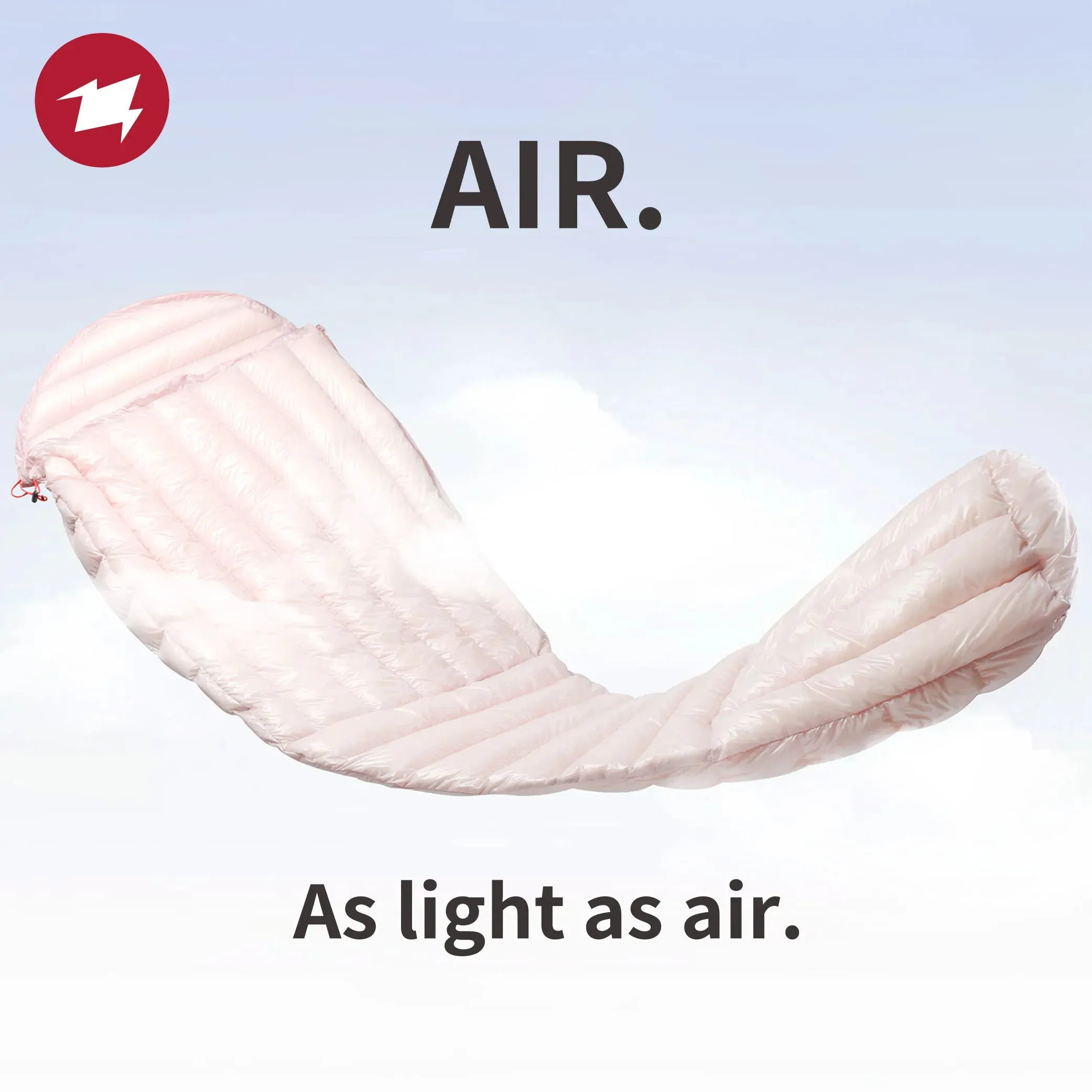 AEGISMAX AIR Series 10D 800FP Ultra Dry Down Ultralight Sleeping Bag for Couple