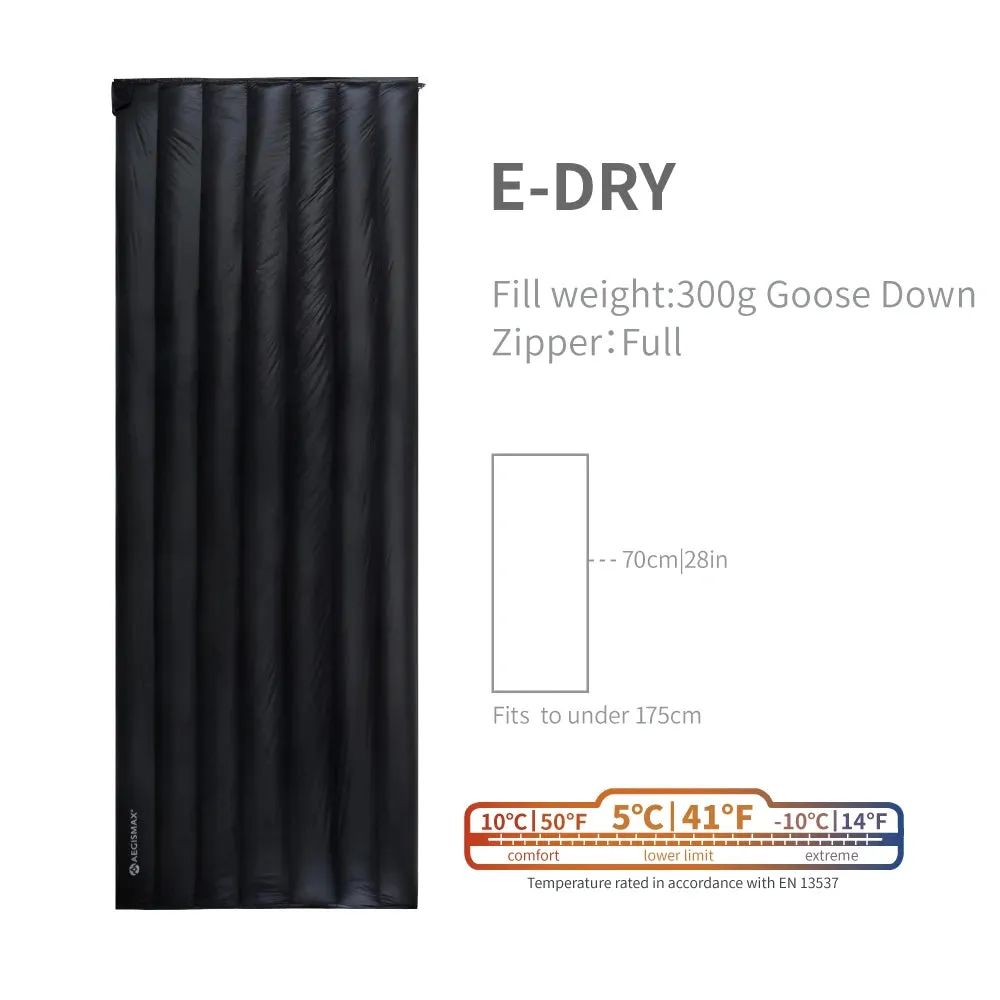 AEGISMAX E-Dry 5 Degree 700FP Ultra Dry Goose Down Sleeping Bag Ultralight Bag for Men & Women