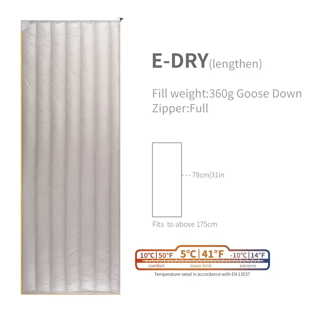 AEGISMAX E-Dry 5 Degree 700FP Ultra Dry Goose Down Sleeping Bag Ultralight Bag for Men & Women