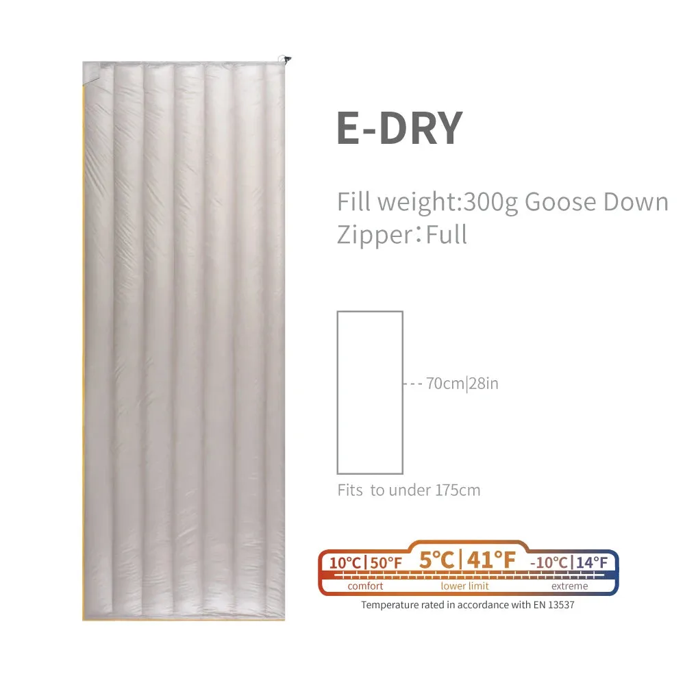 AEGISMAX E-Dry 5 Degree 700FP Ultra Dry Goose Down Sleeping Bag Ultralight Bag for Men & Women