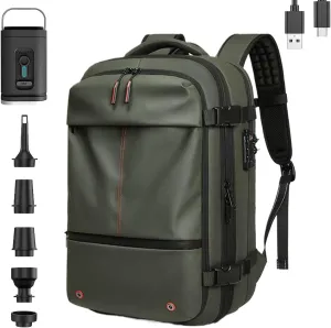 Aeropack Backpack, 60L Vacuum Compression Backpack Travel with Pump Waterproof, Air Vacuum Sealed Backpack Travel (Green)