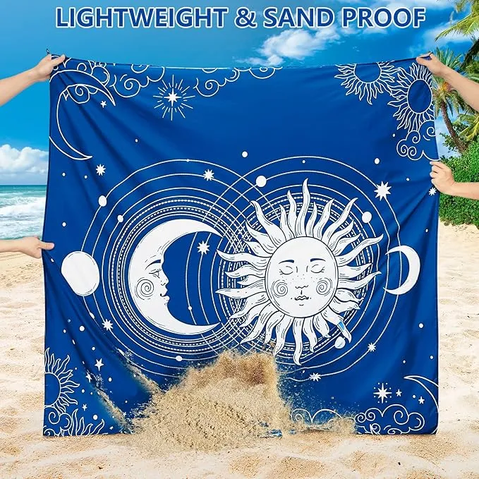 AISPARKY Beach Blanket Waterproof Sandproof Extra Large Beach Mat Quick Drying Outdoor Picnic Durable Portable Blanket for Travel Camping Hiking Beach Festival Picnic