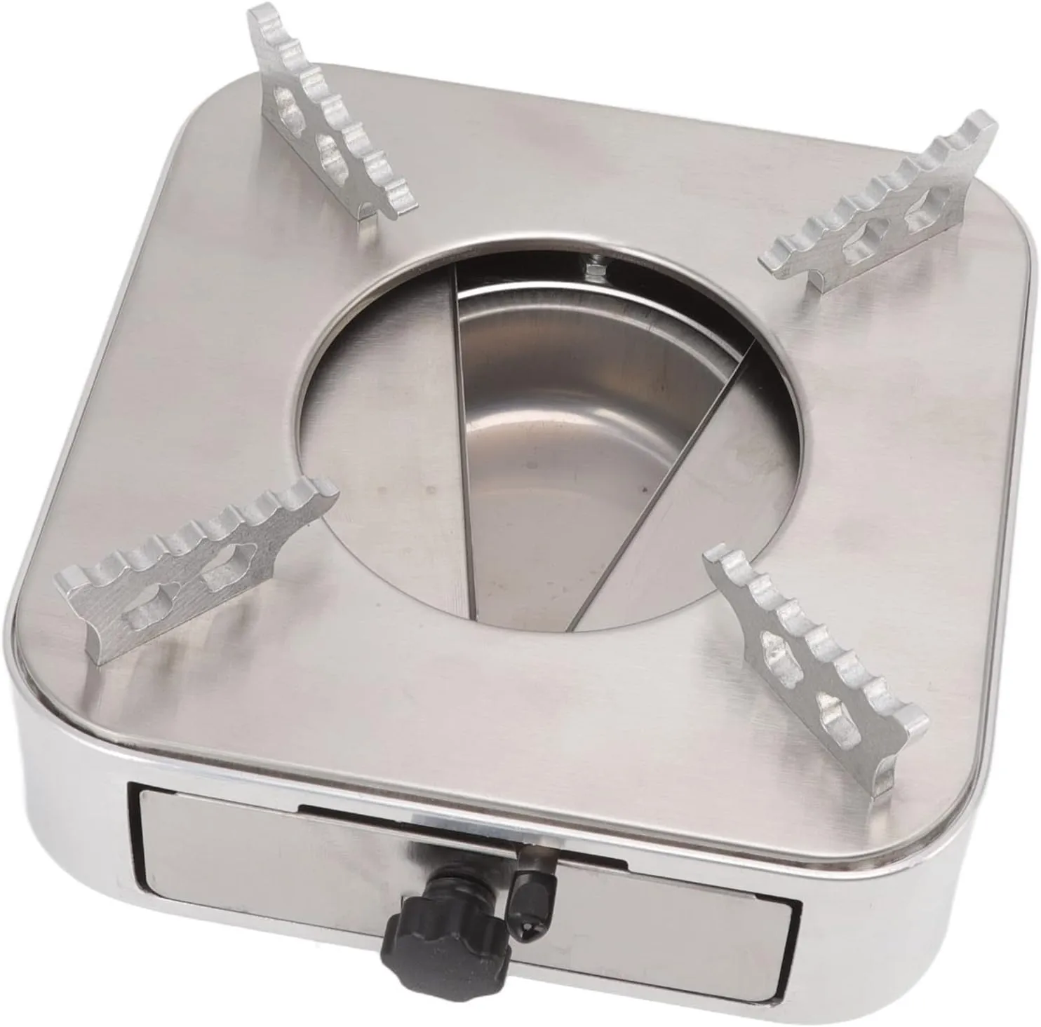 Alcohol Burner Stove, Portable Camping Stove Burner Stainless Steel Alcohol Dining Stove Alcohol Heating Stove for Home Hiking, Drawer Structure