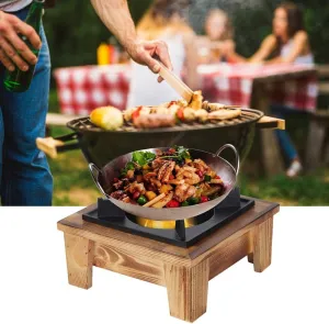 Alcohol Stove, Portable Barbecue Alcohol Oven Stove Outdoor Camping Stove Kit Portable Oven Mini Tabletop Wood Iron Stove Kitchenware Cooking Utensil Furnace Stove Camping Stoves