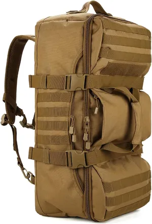 Alomejor Outdoor Backpack Large Capacity Waterproof Tiger Camo Bag with Ventilated Back Panel Travel Bag for Camping Hiking