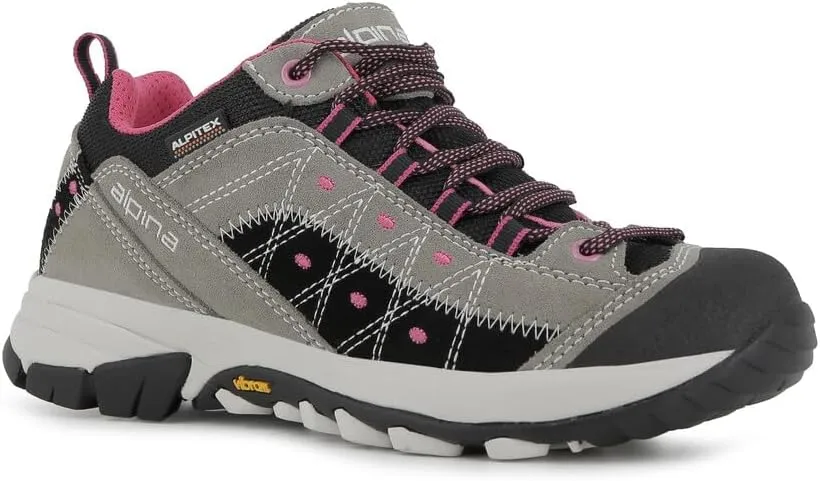 Alpina GLACIA Women's Hiking Shoes with Alpitex Breathable Membrane and Slip Resistant Vibram Sole Lightweight Trekking Waterproof Footwear for All-Terrain