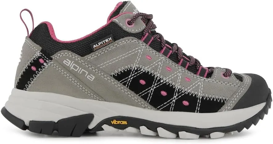 Alpina GLACIA Women's Hiking Shoes with Alpitex Breathable Membrane and Slip Resistant Vibram Sole Lightweight Trekking Waterproof Footwear for All-Terrain