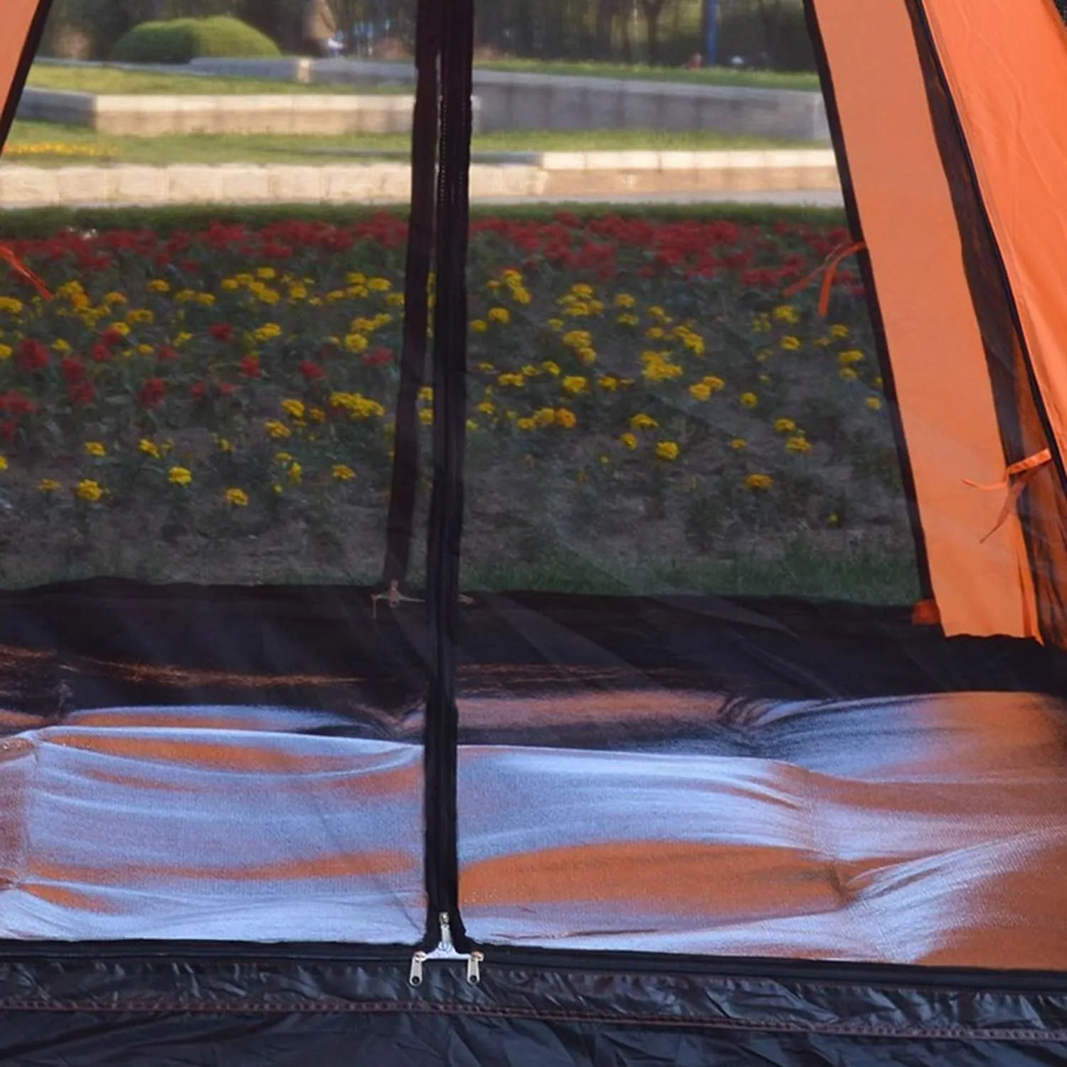Aluminium Sleeping Mat Foam Mats, Sleeping Mat 9mm Thick Outdoor Double-Sided Moisture-Proof Foldable Tent for Camping Insulated Mat Foldable Tent Mat Floor Mat Thermal Mat
