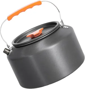 Aluminum Outdoor Hiking Kettle Pots Cookware Camping Kettle Stovetop Whistling Teapot Camp Teas Coffee Pots Enduring