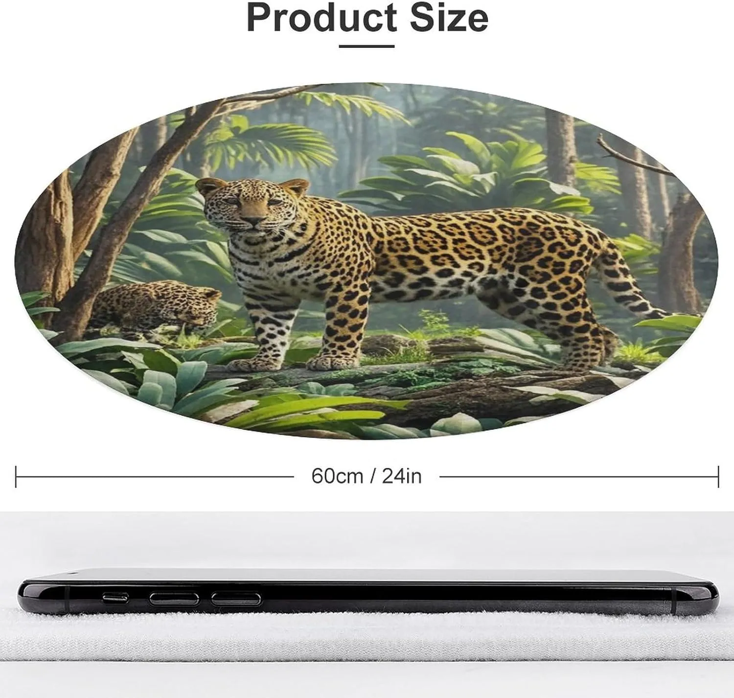 Animal Leopard Print Jungle Entryway Rug Welcome Front Door Mat Farmhouse Front Back Door Mat 60 * 60cm Round Coral Velvet Small Rugs Bathroom Non-Slip Mats Absorbent Mats for Kitchen Hallway