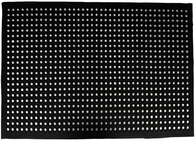 Anti-Fatigue Rubber Floor Mat - NANBOWANG Commercial Grade Grease Resistant Non-Slip Recycle Tyre Floor Mats for Restaurant Kitchen Bar Garden Outdoor Wet Area(24"X36")