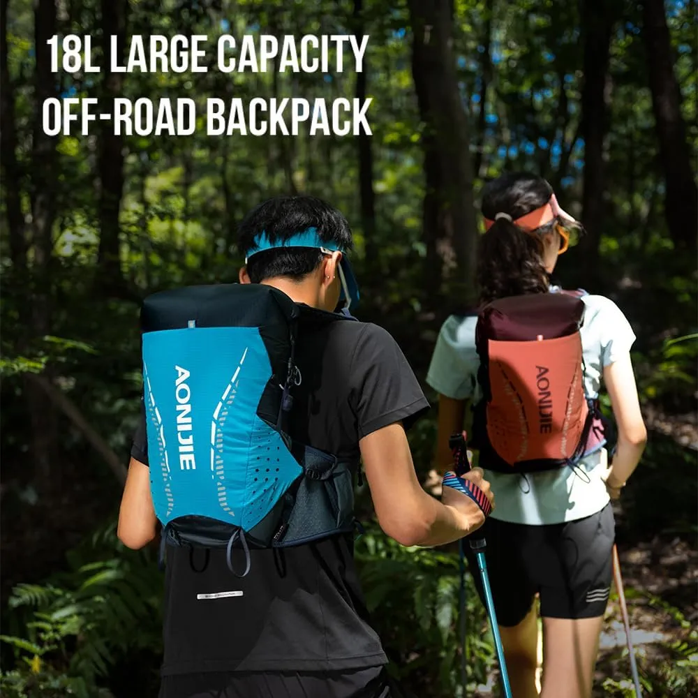 AONIJIE 18L Hiking Camping Backpack Men Women Lightweight & Water Resistant Running Hydration Pack for Hiking, Running, Cycling, Touring, Backpacking