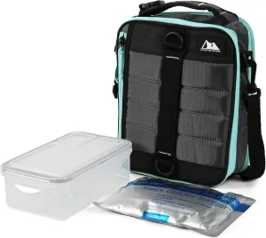 Arctic Zone Ultimate Expandable Insulated Lunch Box, Dual Compartment Insulated - Gray