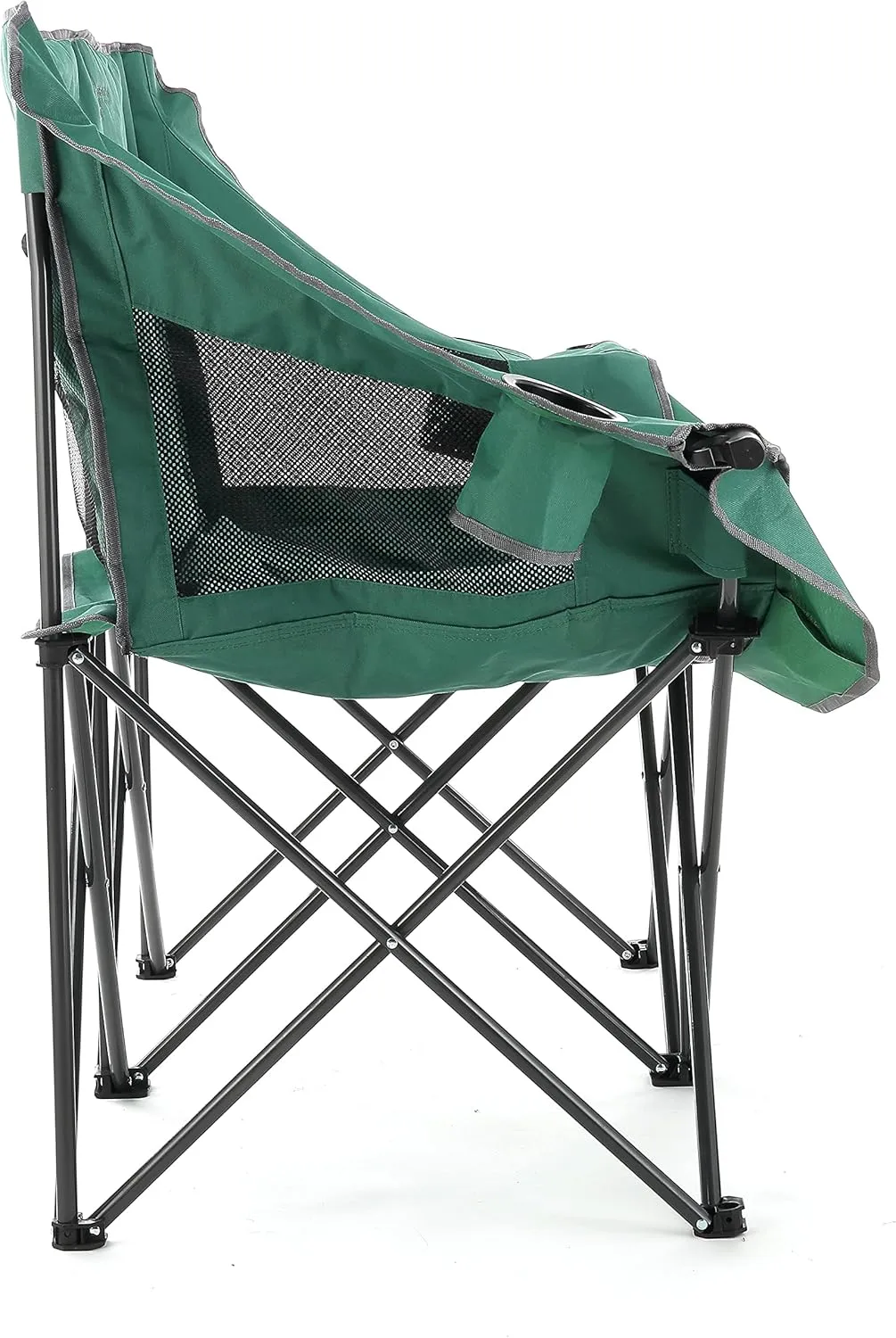 ARROWHEAD OUTDOOR Portable Folding Double Duo Camping Chair Loveseat w/ 2 Cup & Wine Glass Holder, Heavy-Duty Carrying Bag, Padded Seats & Armrests, Supports up to 500lbs, USA-Based Support