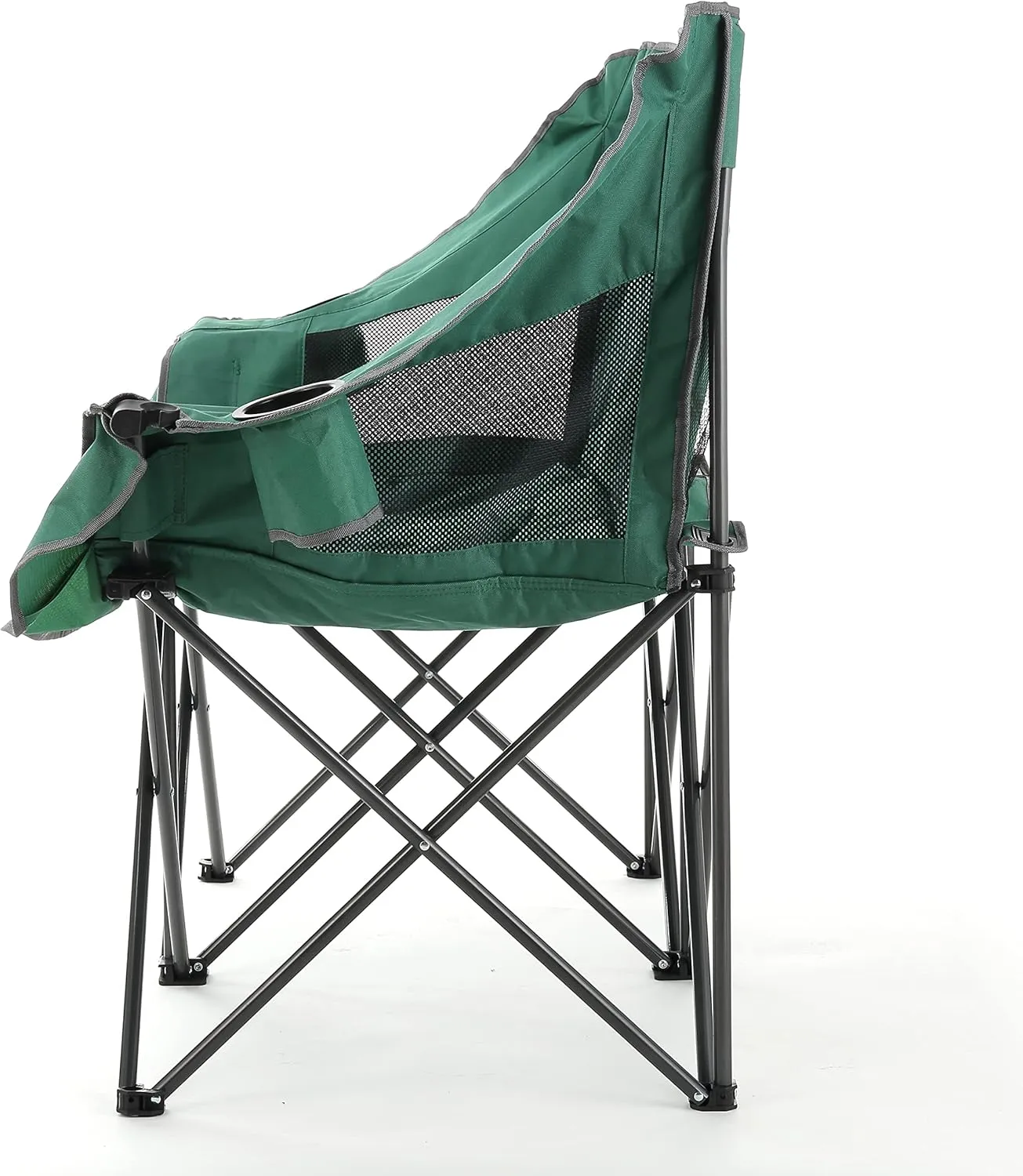 ARROWHEAD OUTDOOR Portable Folding Double Duo Camping Chair Loveseat w/ 2 Cup & Wine Glass Holder, Heavy-Duty Carrying Bag, Padded Seats & Armrests, Supports up to 500lbs, USA-Based Support