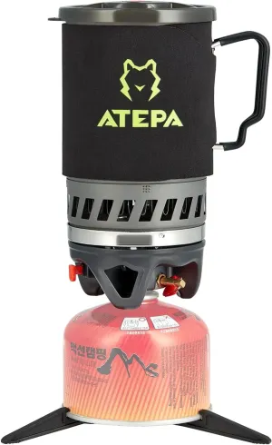 ATEPA 0.9/1.8L Backpacking Camping Propane Stove Outdoor Portable Camp Cooking System Ideal for Hiking Hunting Fishing Emergency & Survival