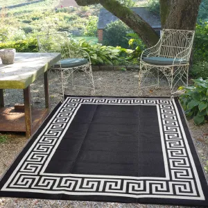 Athens - Black (9' x 12') Foldable Rug