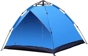 Automatic Double Tent, Suitable Compatible with Camping Beach Outdoor Hiking Fishing Trip, Windproof and Waterproof 4 Seasons Backpack Tent 200 * 220 * 125Cm