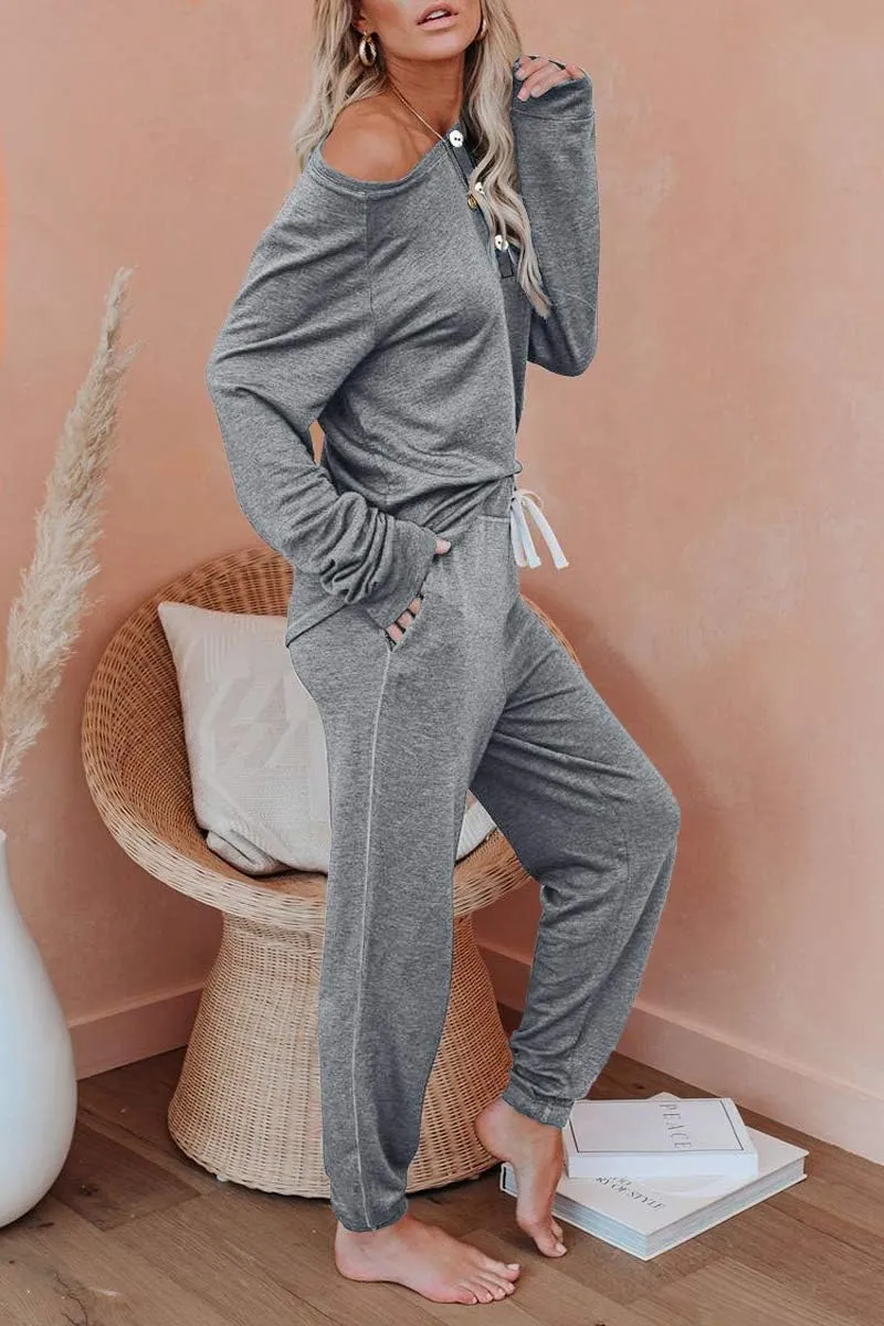 AUTOMET Womens 2 Piece Outfits Pajamas Sets Fall Lounge Sets Loungewear Sweatsuits with Sweatpants