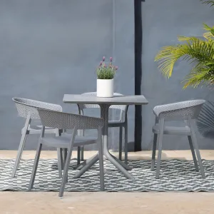 Aztec Grey & White Rectangular Diamond Pattern Foldable XL Camping Grass Mat - 270x450 CM