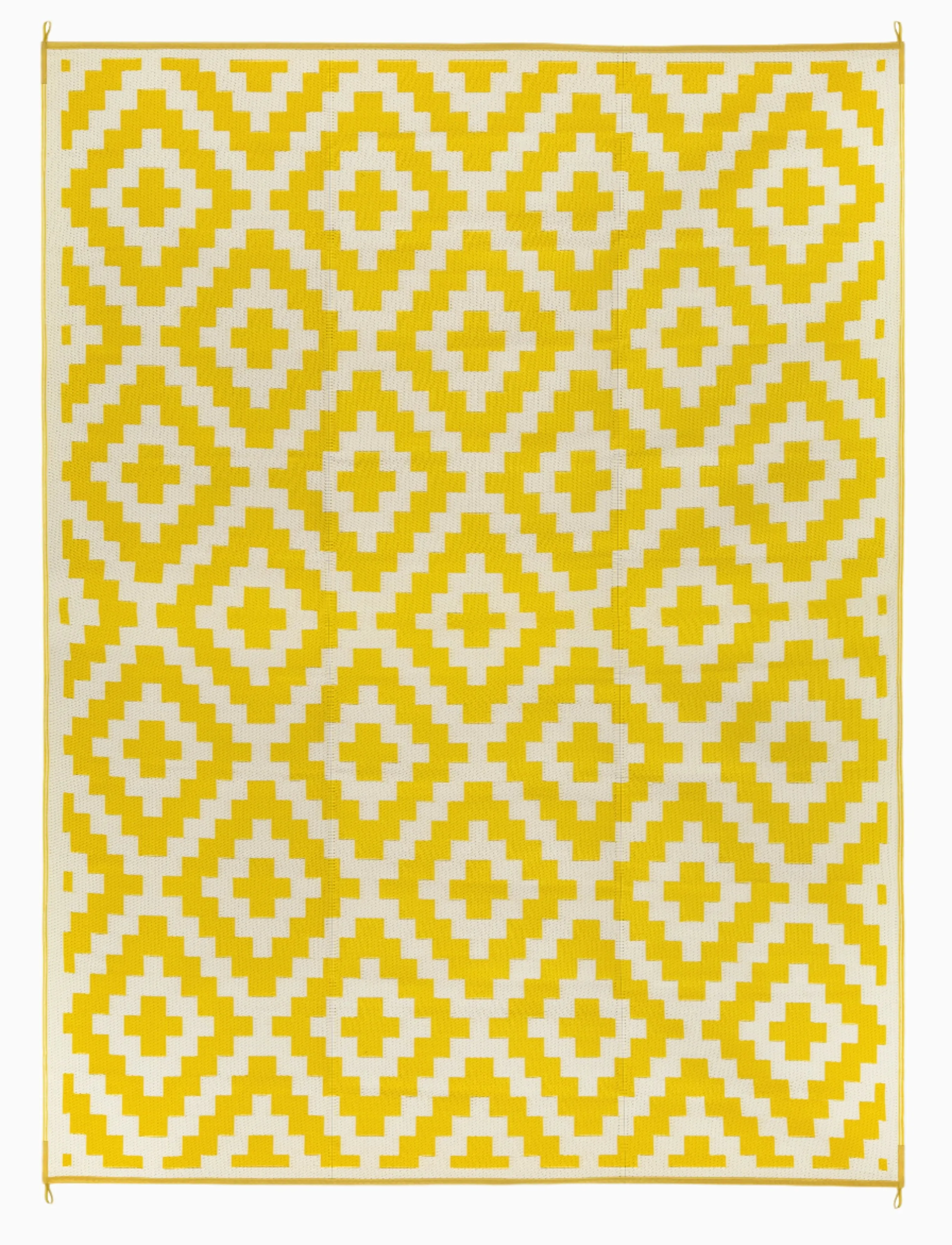 Aztec - Yellow & White Foldable Rug