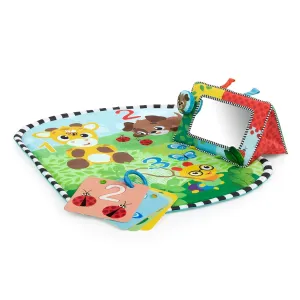 Baby Einstein Discovery Garden Tummy Time Mat & Mirror, Ages 0-6 Months, Multisensory