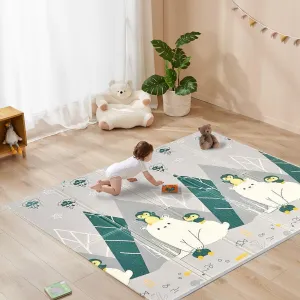 Baby Play Mat, XPE Foldable Foam Play Mat for Floor, Soft Waterproof Playmats for Babies and Toddlers Kids， Reversible Baby Crawling Mat for Indoor and Outdoor， 79''x59''x0.4"
