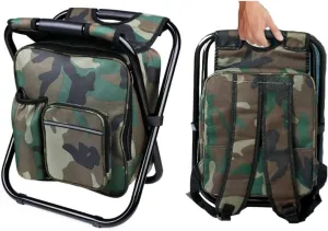 Backpack Cooler Ice Fishing Chair - Waterproof Insulated Backpack Chair - Portable Fishing Chairs for Adults