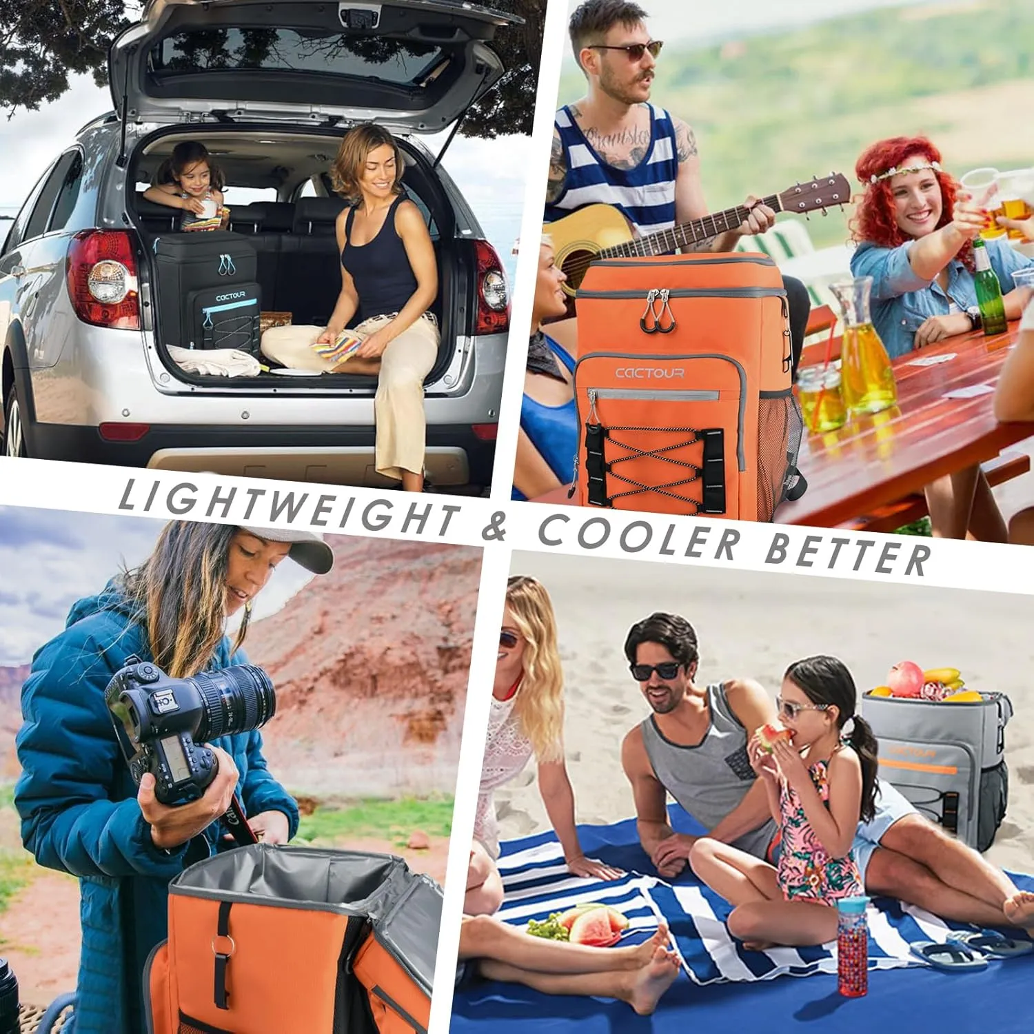 Backpack Cooler,36 Can Cooler Backpack & Portable Lightweight Backpack Coolers Insulated Leak Proof for Men and Women