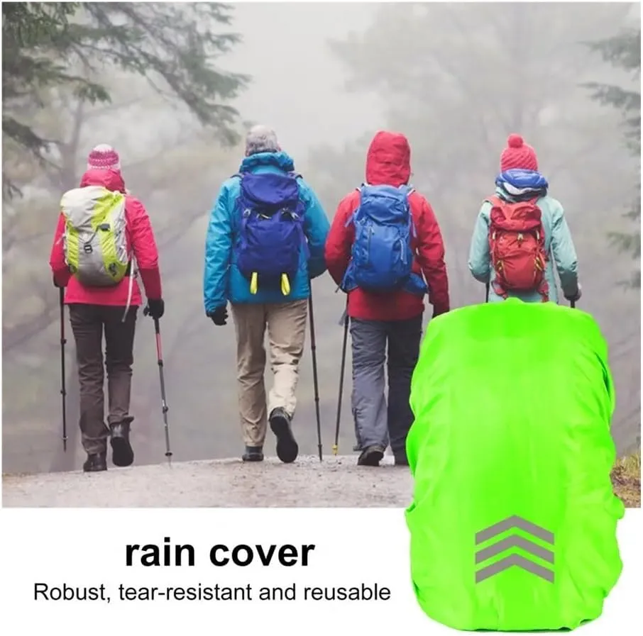 Backpack Cover Reflective Waterproof Backpack Rain Cover for Night Visibility Uv-Proof Protector with Wear-Resistant Strips