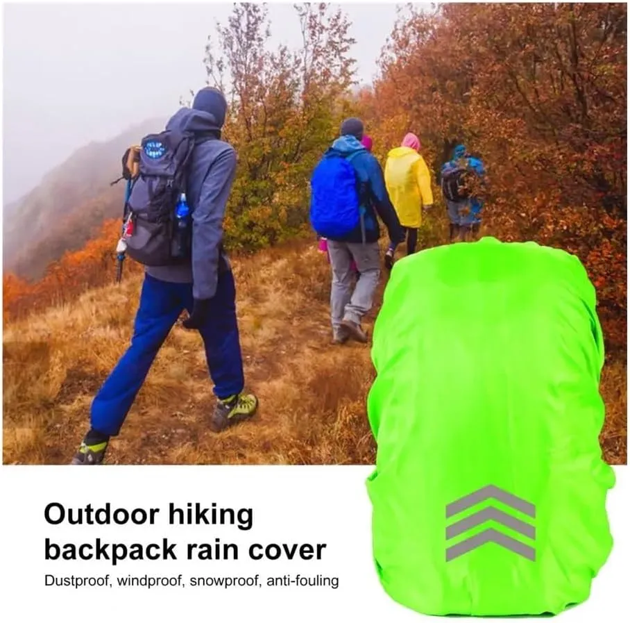 Backpack Cover Reflective Waterproof Backpack Rain Cover for Night Visibility Uv-Proof Protector with Wear-Resistant Strips